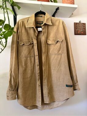 Wolverine Tan Corduroy Button-Down Jacket